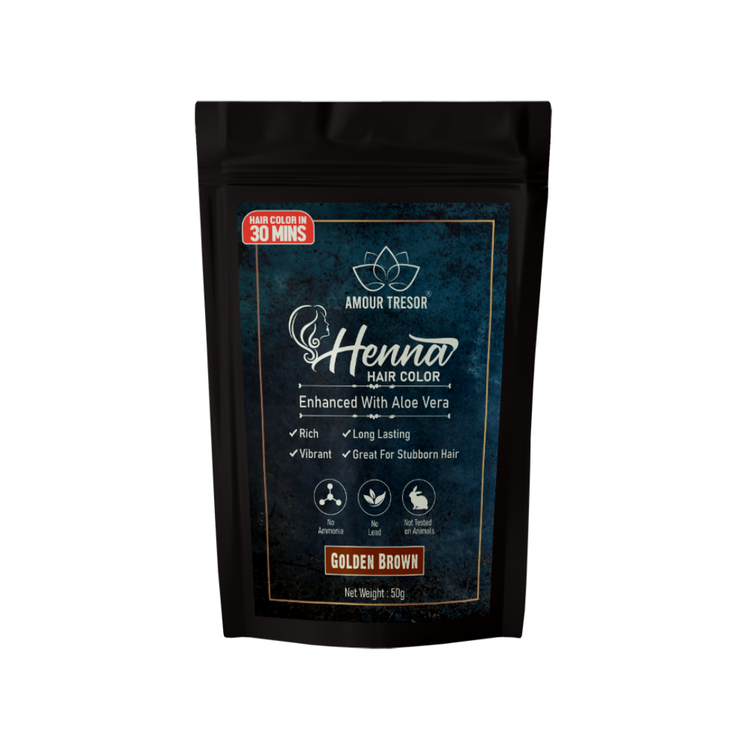 Golden Brown Henna Hair Dye