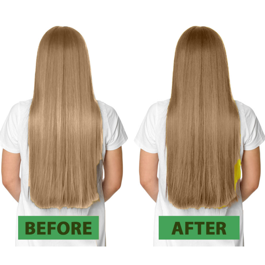 Blonde Hair Dye before and after