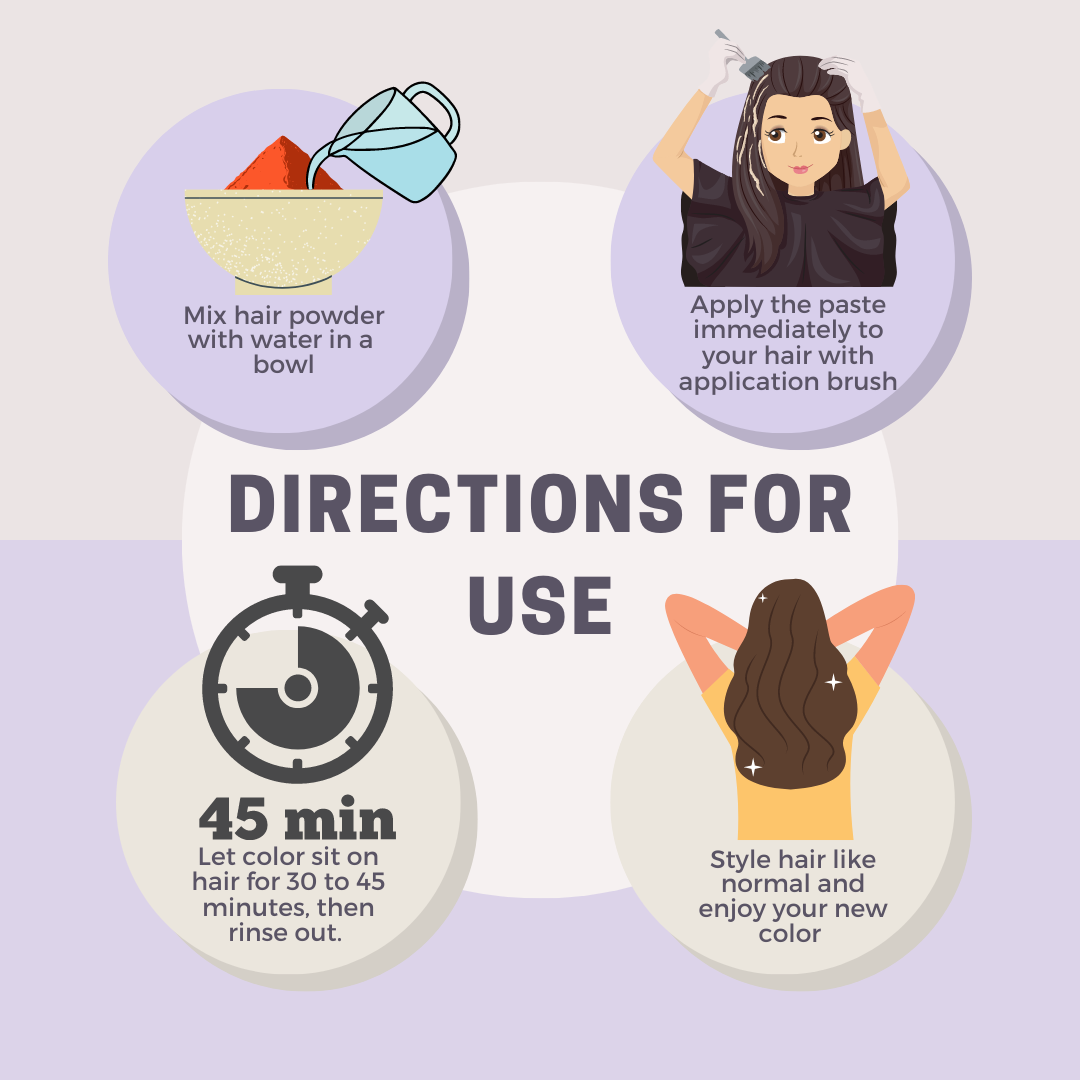 Golden Brown Henna Hair Dye