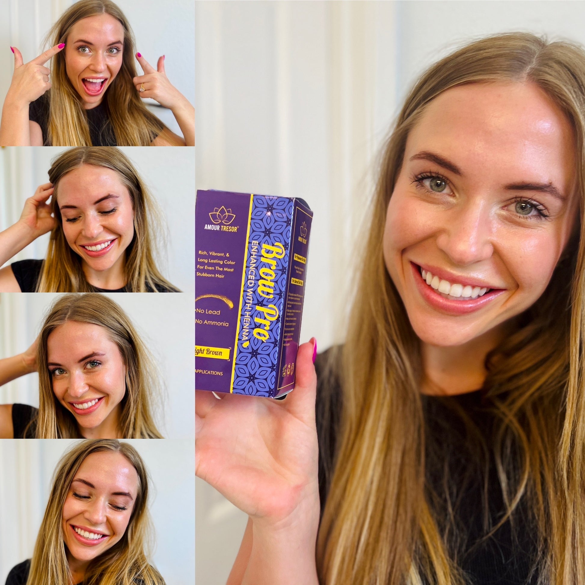 light brown eyebrow tint