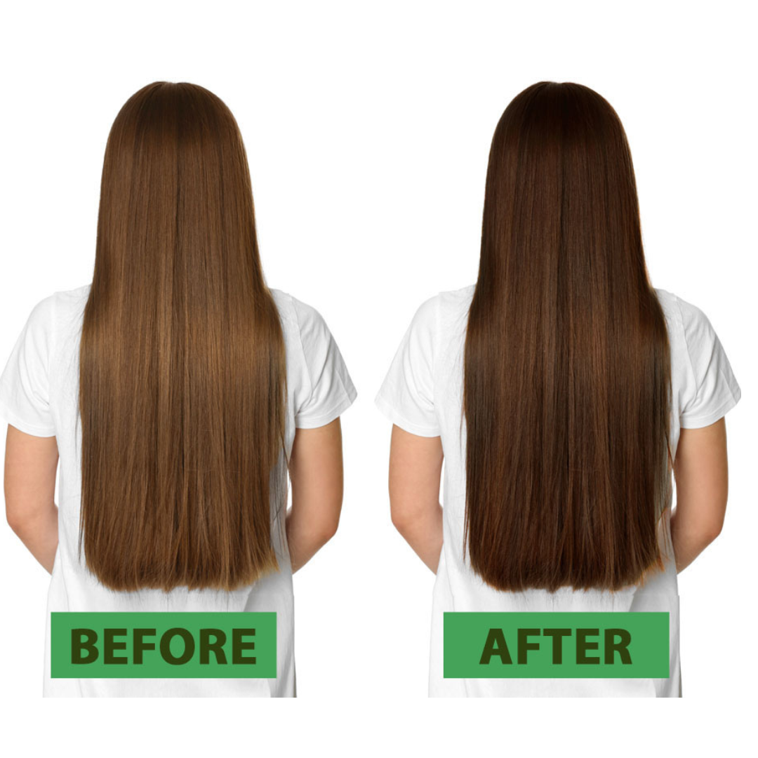 Medium Brown Hair Dye before and after
