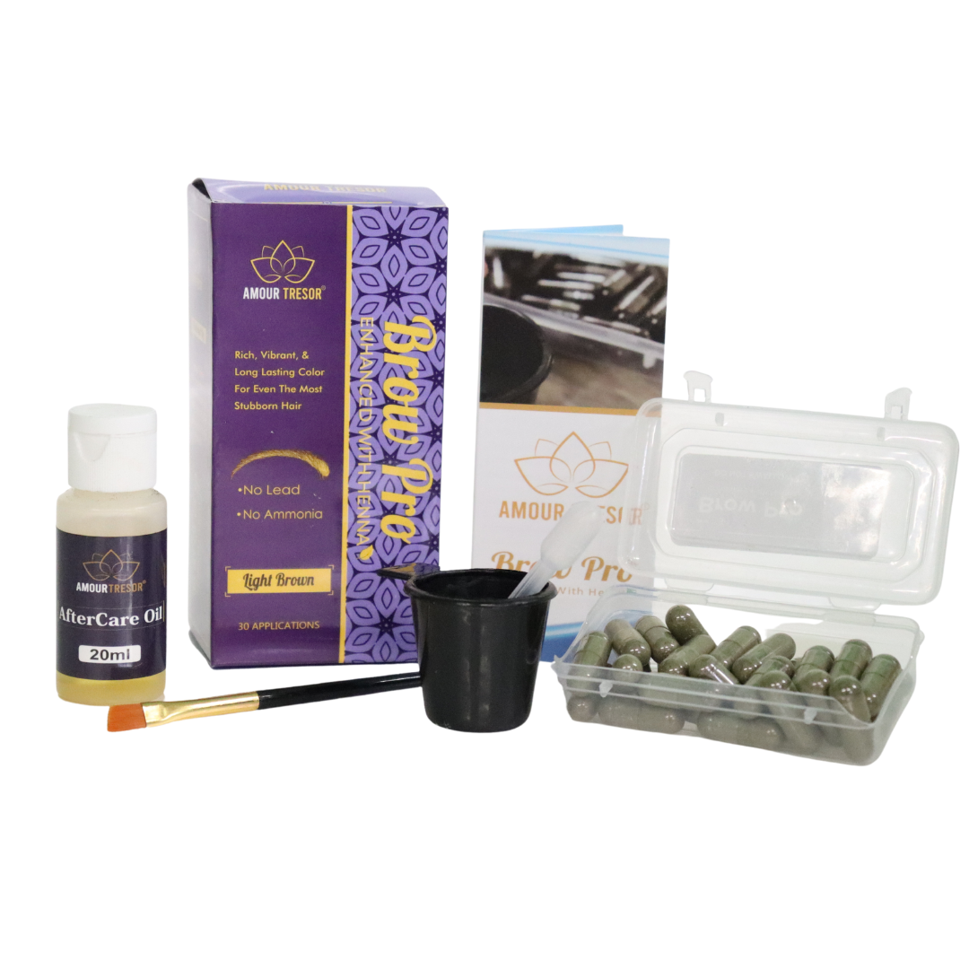 light brown eyebrow tint - Brow Henna Kit